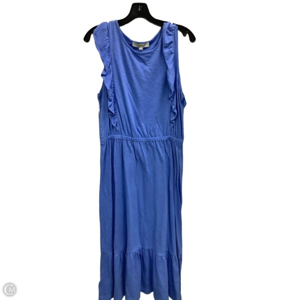 Dress Casual Maxi By Loft In Blue, Size: M Hot on Sale